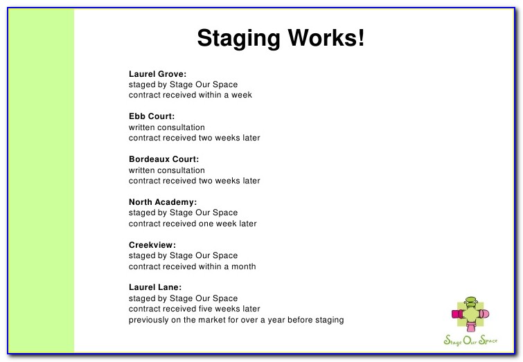 Staging Agreement Template