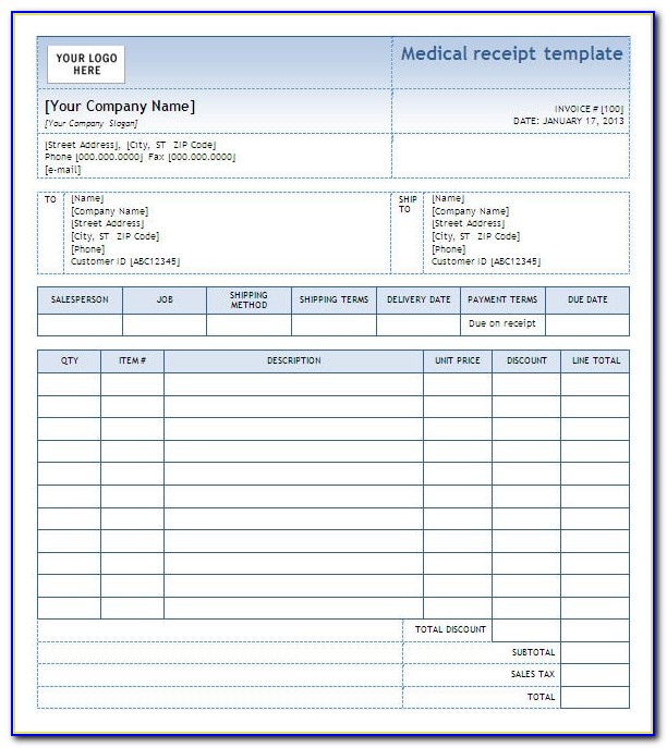 Hospital Discharge Bill Format In Excel