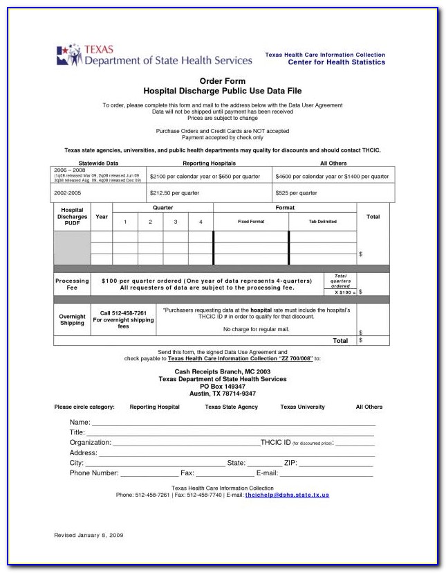 Hospital Discharge Template Free