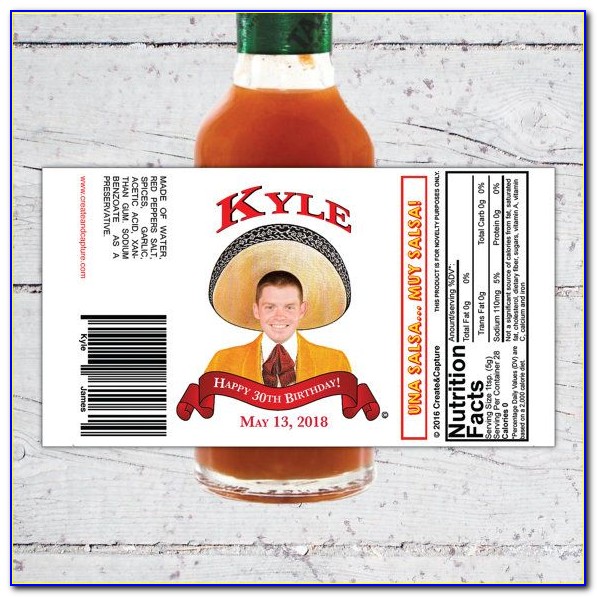 Hot Sauce Label Template Free