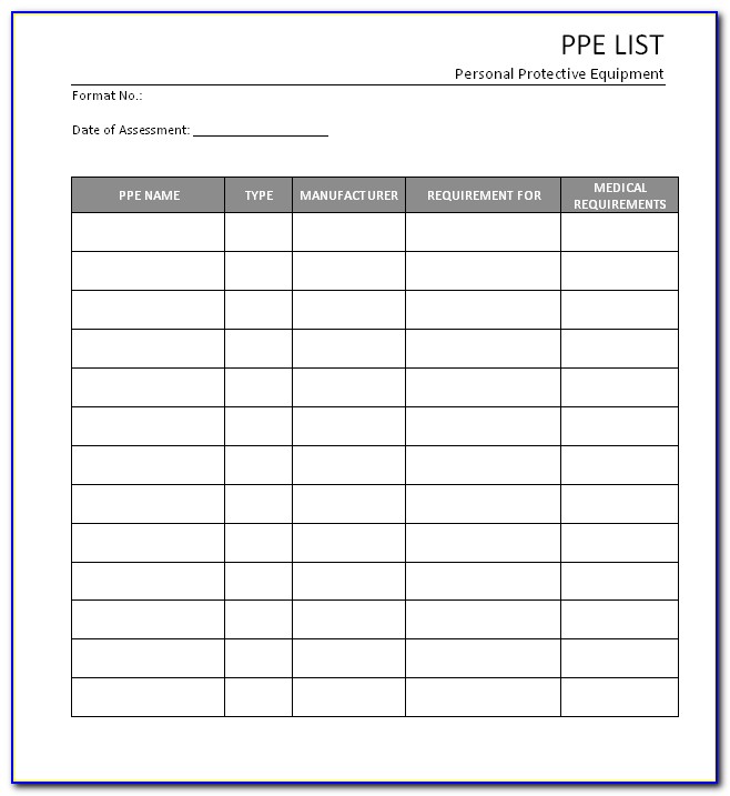 House Inspection Checklist Template Excel
