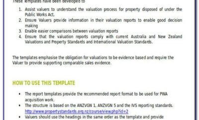 House Valuation Report Template
