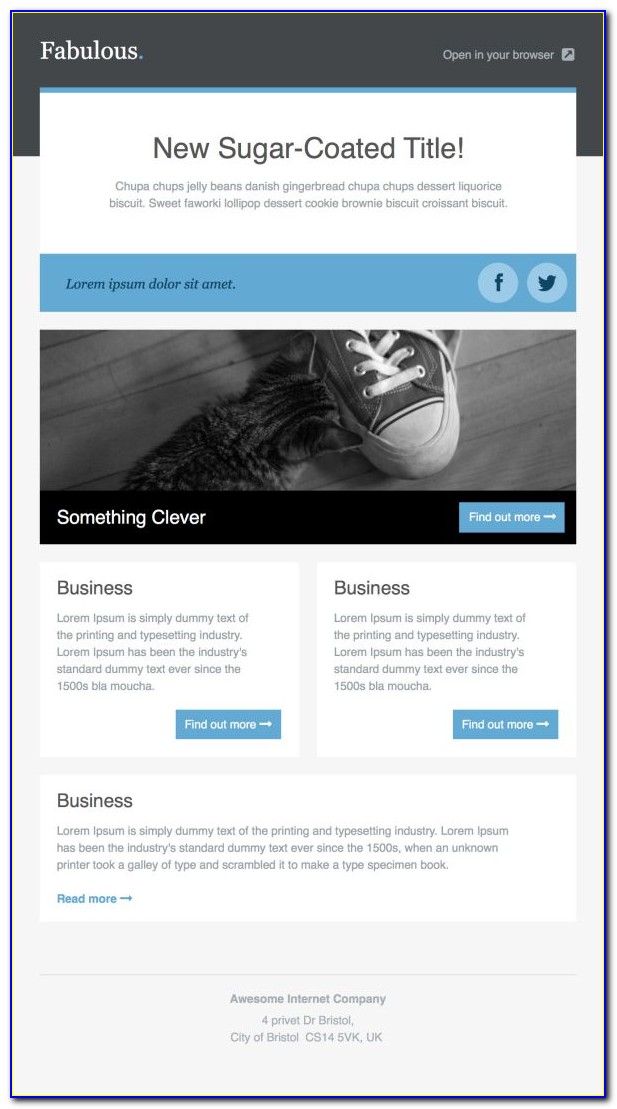 Html Promotional Email Templates