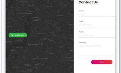 Html5 Css3 Contact Form Design With Floating Placeholder On Focus