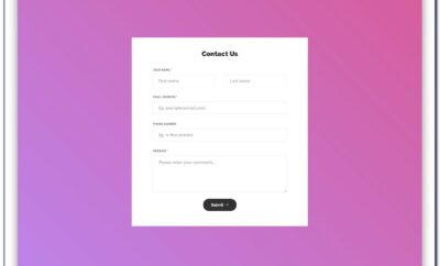 Html5 Css3 Form Design Examples