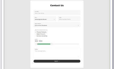 Html5 Css3 Form Template