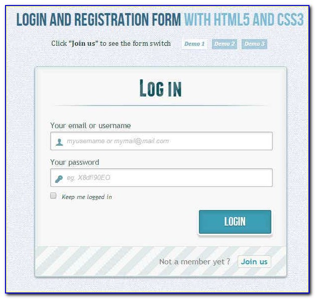 Html5 Css3 Registration Form Template