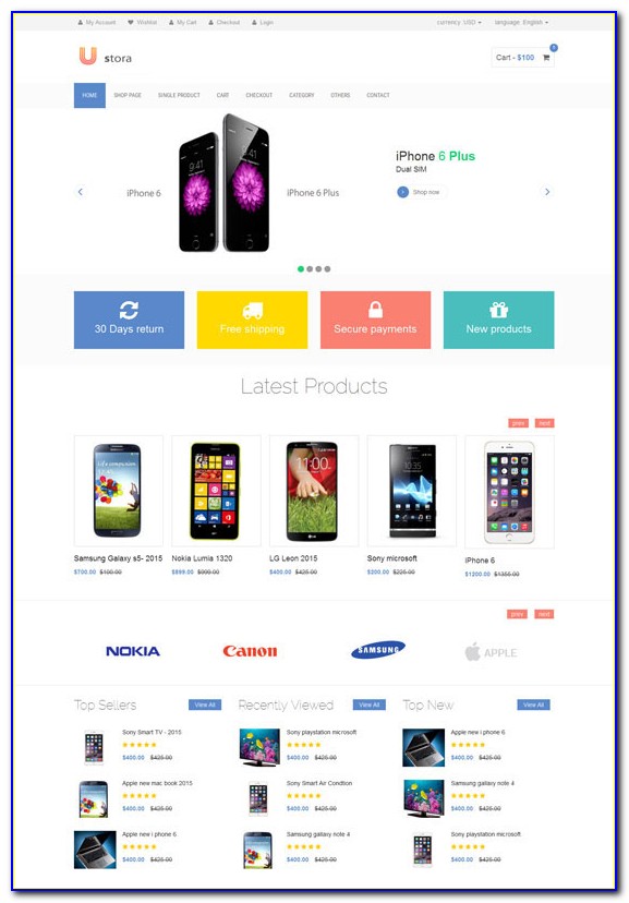 Html5 Ecommerce Templates Free Download With Css And Jquery