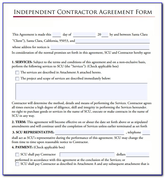 Independent Contractor Agreement Template Ontario