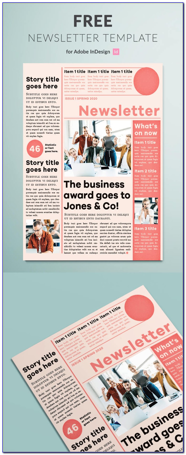 Indesign Newsletter Templates Free Download