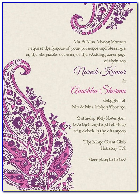 Indian Engagement Invitation Template For Whatsapp