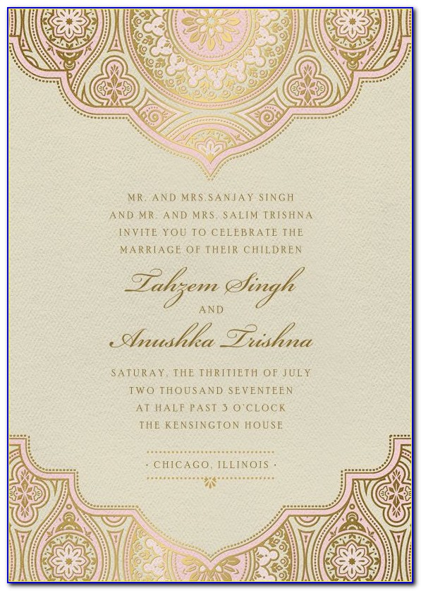 Indian Engagement Invitation Template Free Download