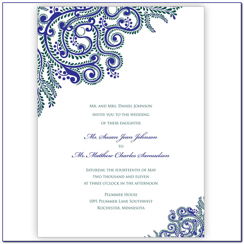 Indian Engagement Invitation Templates Free Download