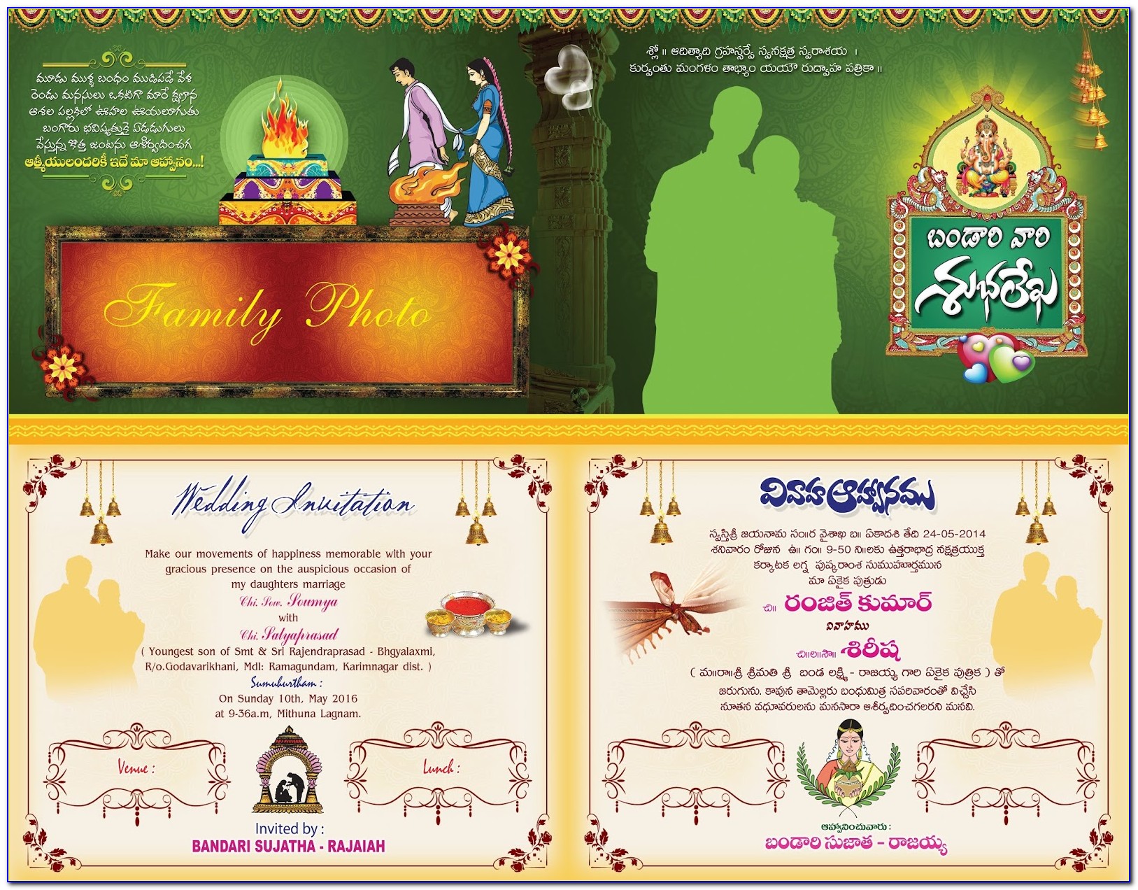 Indian Wedding Itinerary Template For Guests