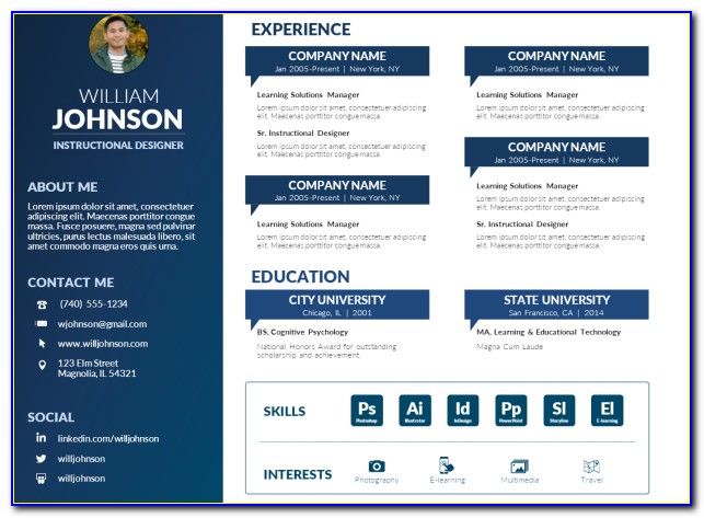 Infographic Resume Template Online