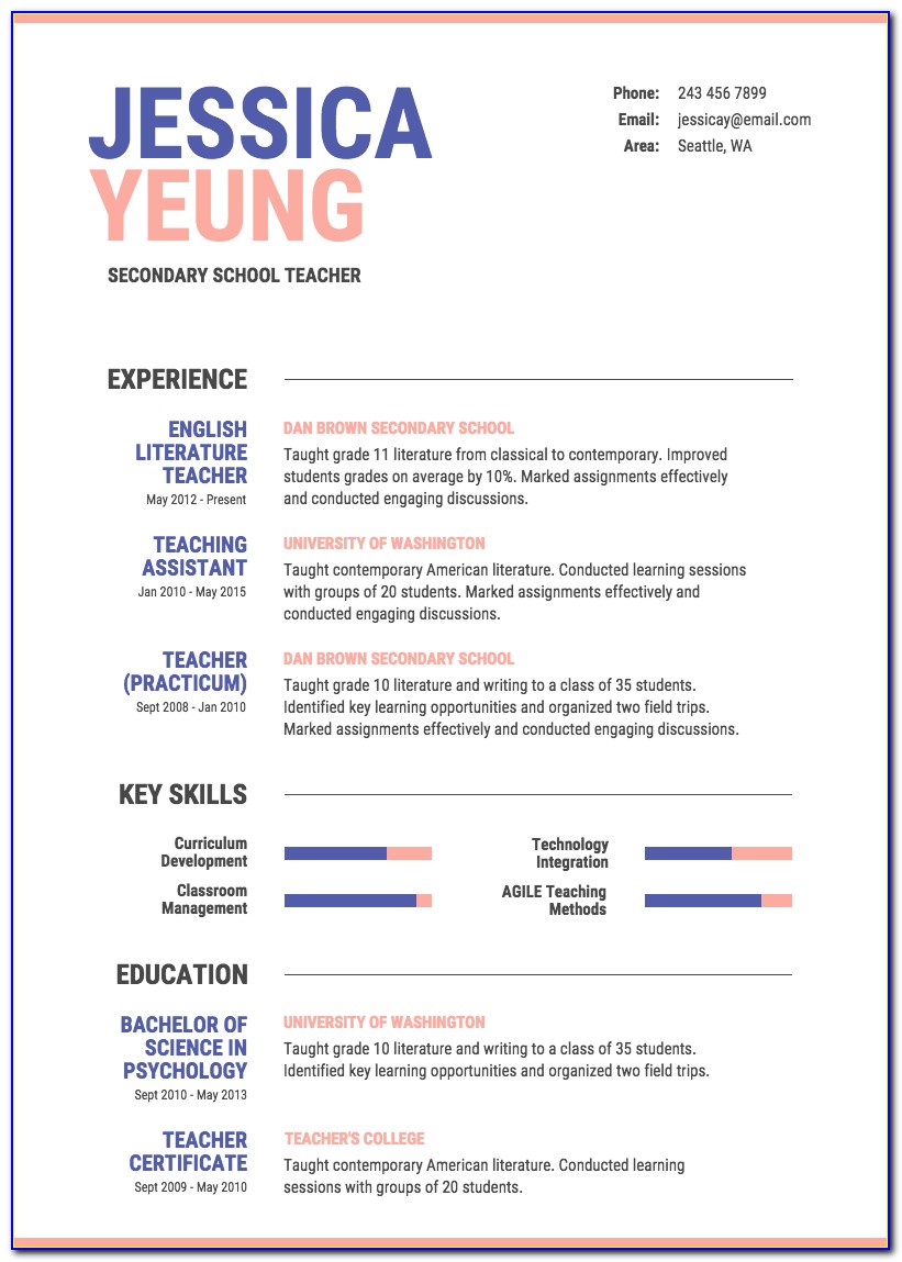 Infographic Resume Template Psd