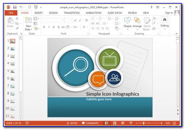 Infographics Ppt Template Free Download