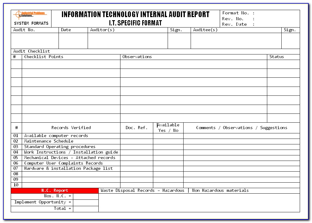 Information Technology Continuity Of Operations Plan Template