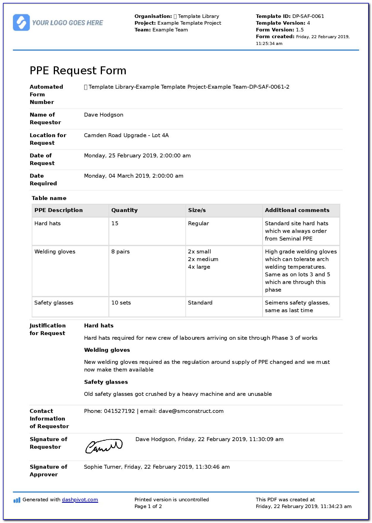 Inspection Checklist Template Free