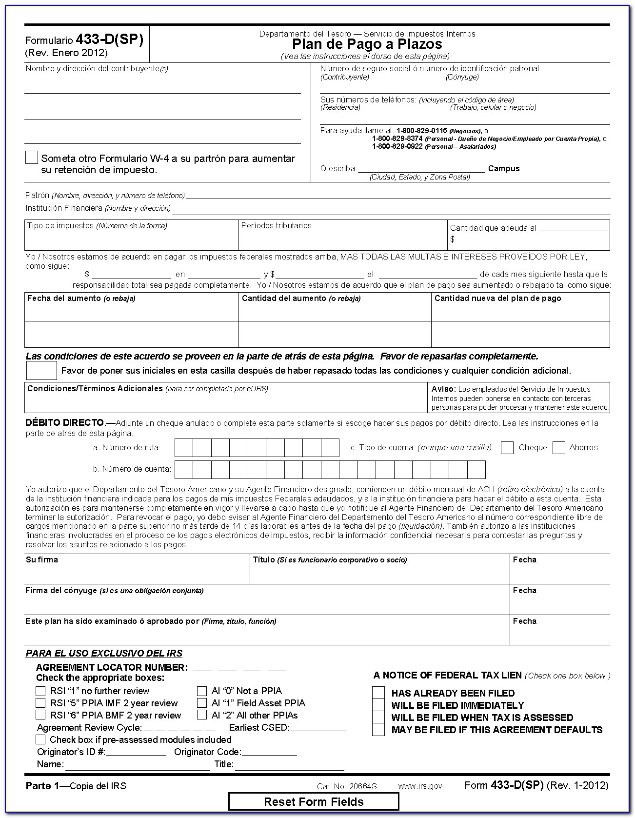 Installment Agreement Form 9465 Instructions