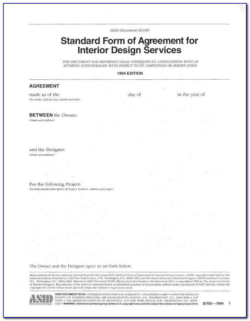 Interior Design Proposal Sample 1