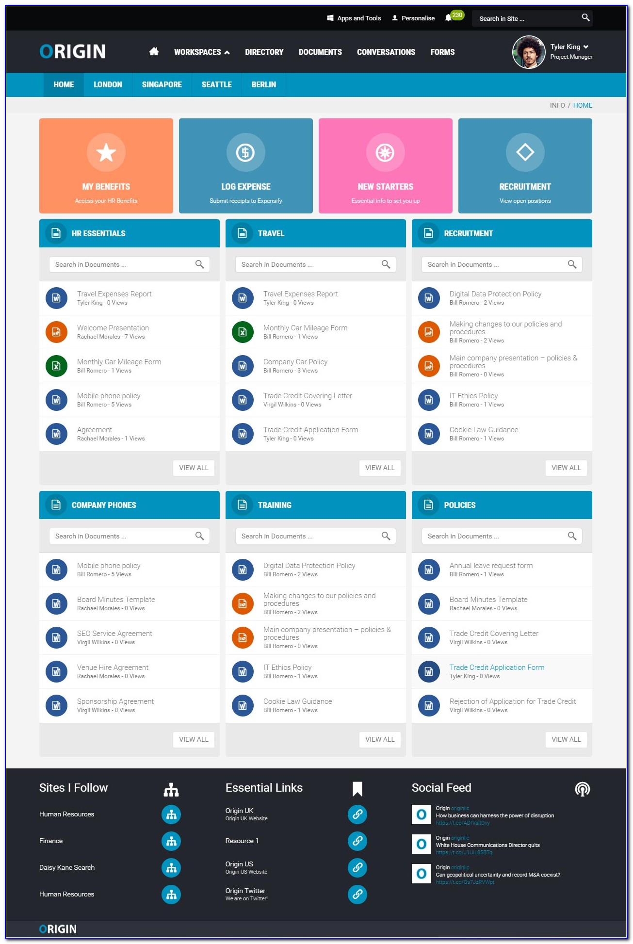 Intranet Requirements Document Template