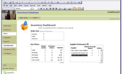 Inventory Control Access Database Template