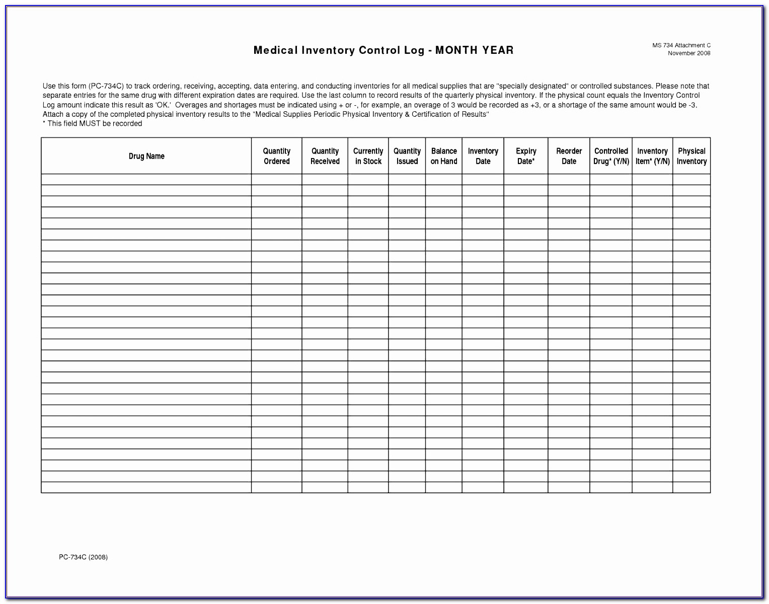 Inventory Control Spreadsheet Examples