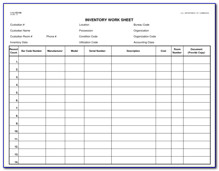 Inventory Management Templates Excel