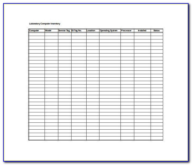 Inventory Spreadsheet Template Download