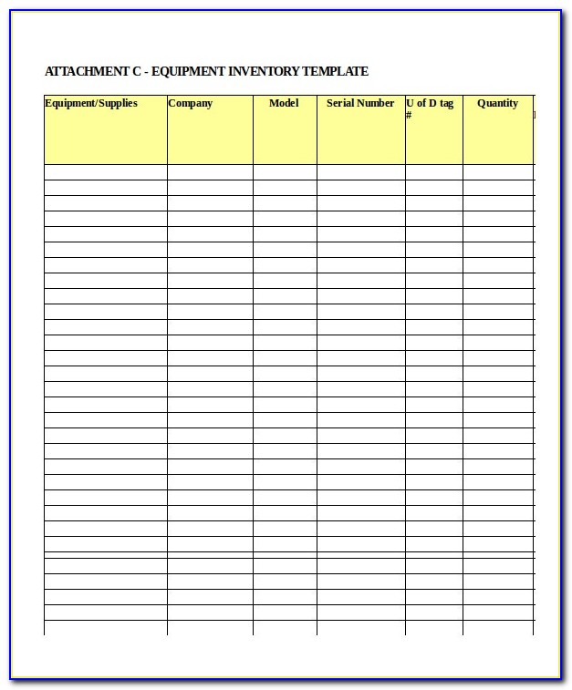 Inventory Spreadsheet Template For A Restaurant