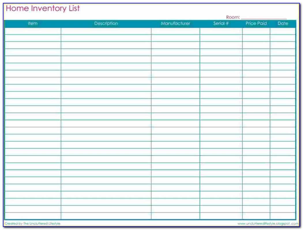 Inventory System Free Excel