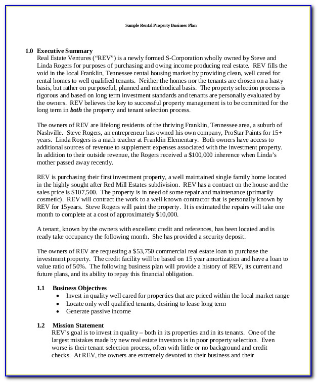 Investment Company Business Plan Sample Pdf