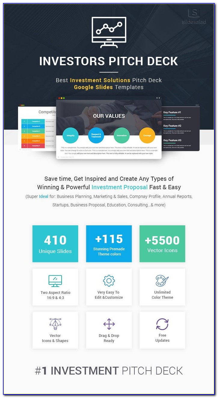 Investor Pitch Deck Template Download