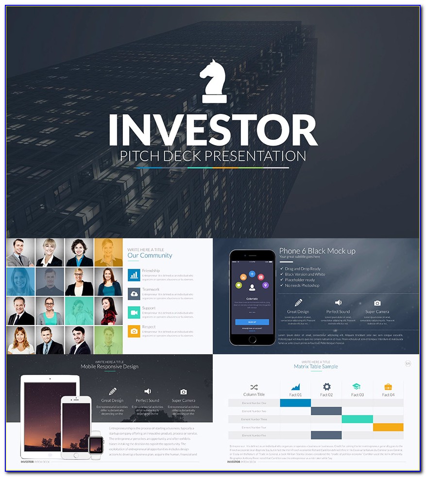 Investor Pitch Deck Template Free