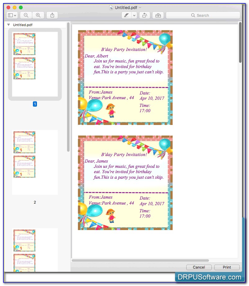 Invitation Design Software For Mac