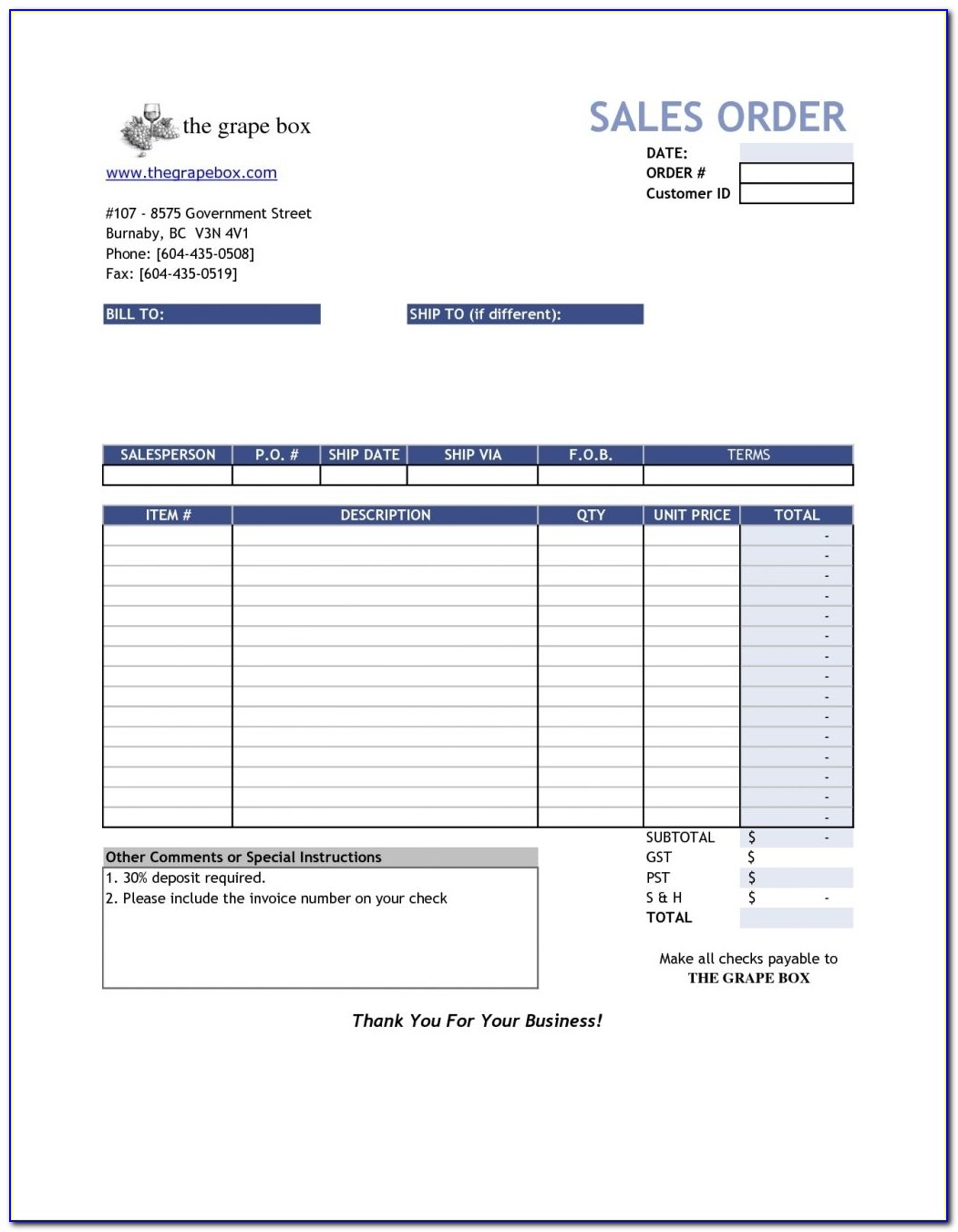Invoice Bill Format Excel