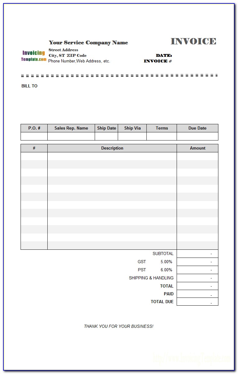 Invoice For Advance Payment Sample
