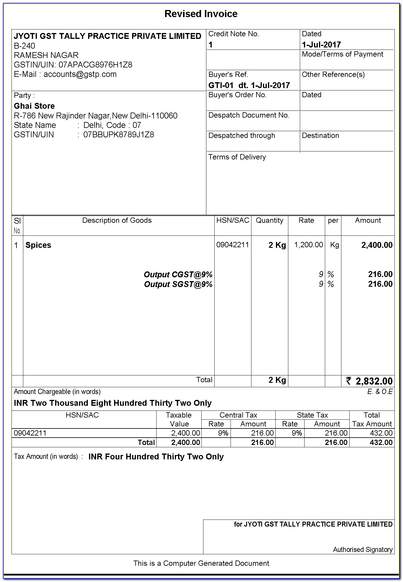 Invoice Format Template Word
