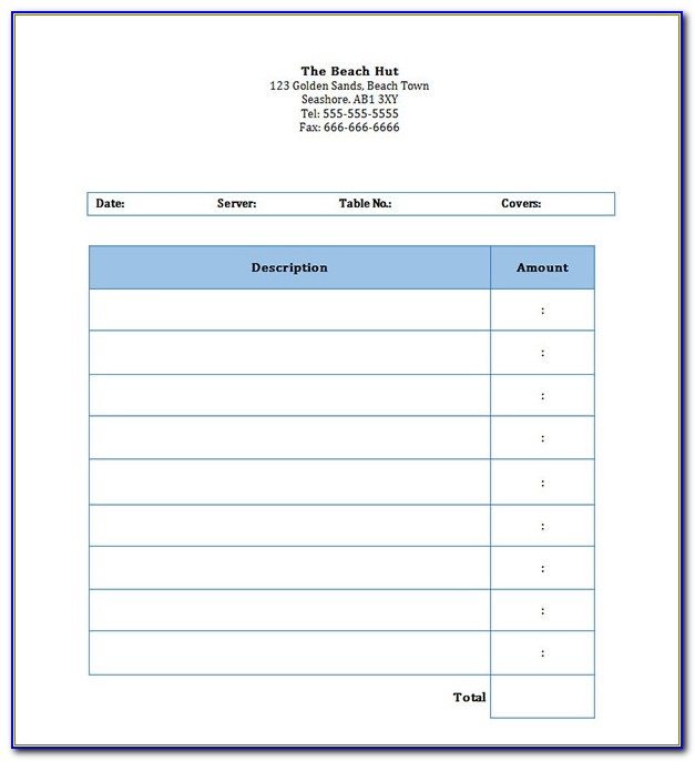 Invoice Template Doc Free Download