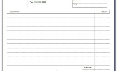 Invoice Template Doc South Africa Free