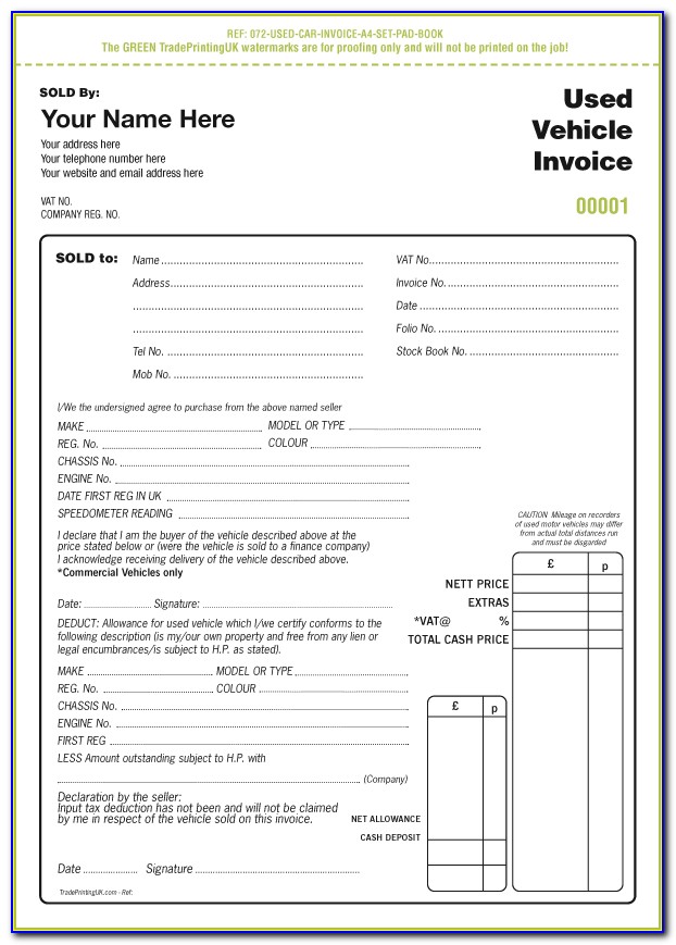 Invoice Template For Cleaning Company