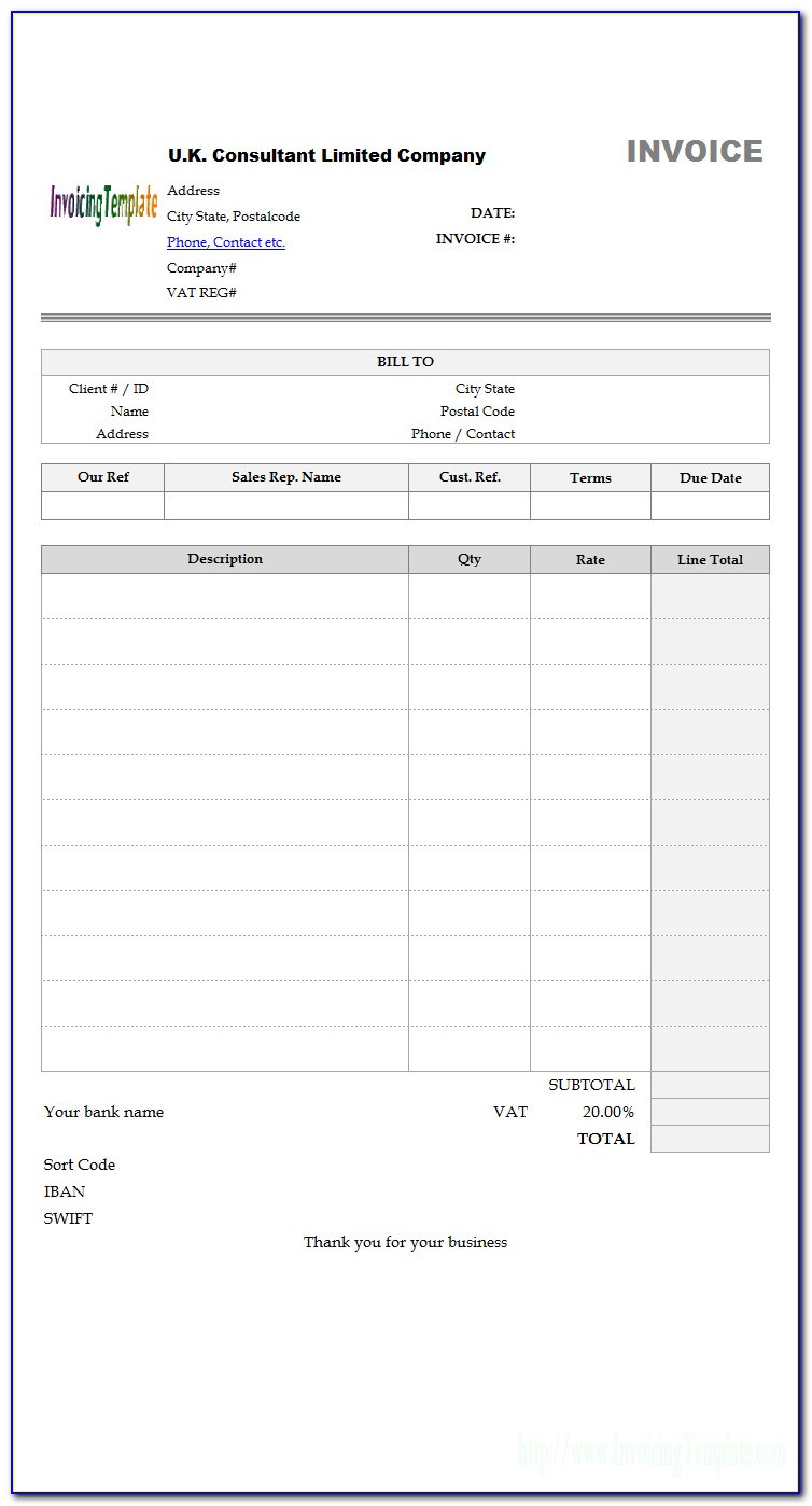 Invoice Template For Ipad Pages