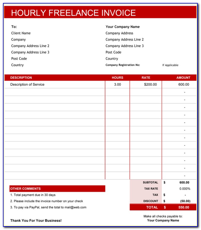 Invoice Template For Iphone 6