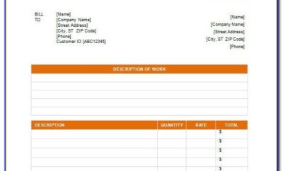 Invoice Template In Excel 2013