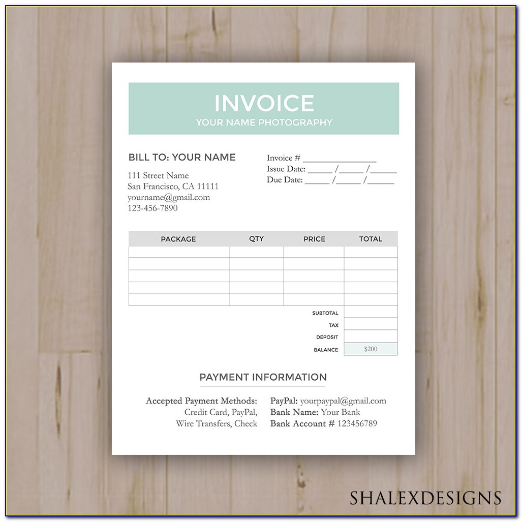 Invoice Template In Excel India
