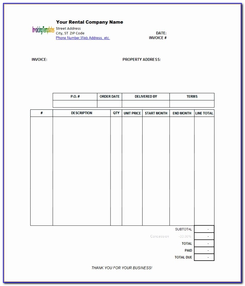 Invoice Template Uk Excel Download