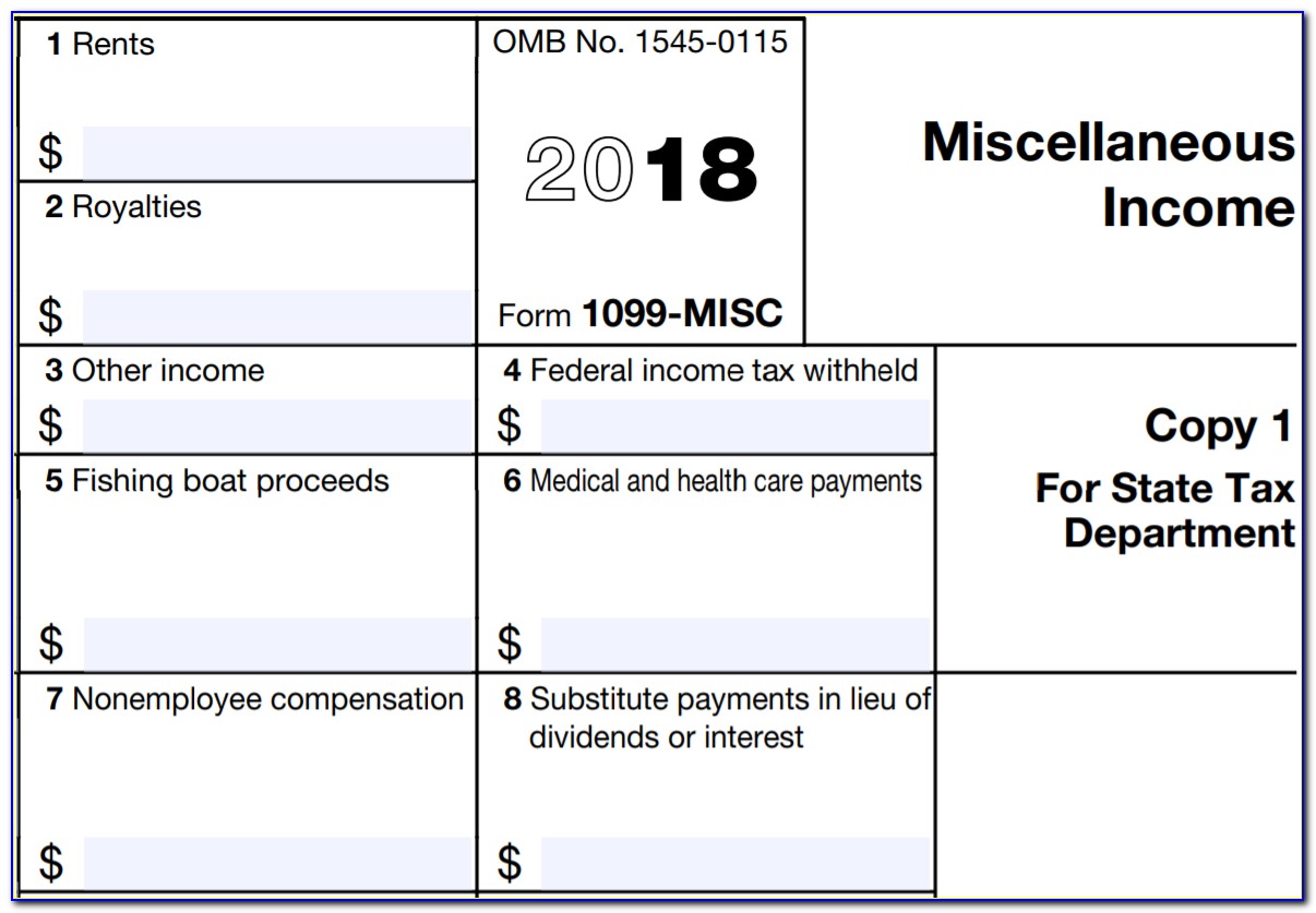 Irs Form 1096 Template Free