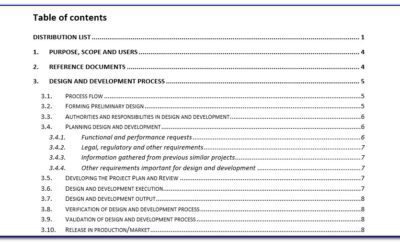Iso 9001 Process Document Template