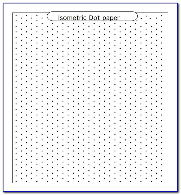 Isometric Dot Grid Template